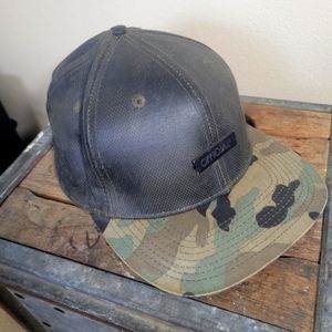 Official Men's brand camo cap ball one size waxed look
